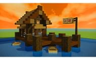For those who love fishing, there's always the fishing hut. (Image via YouTube/A1MOSTADDICTED MINECRAFT)